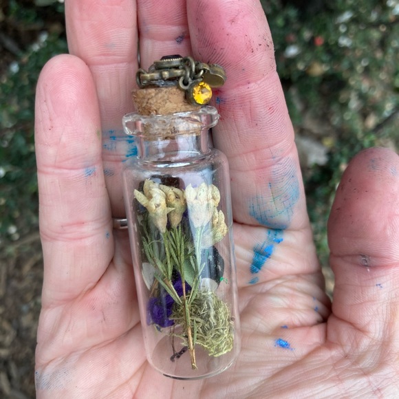 Glass curiosity jars holding beautiful ephemera - Picture 13 of 14